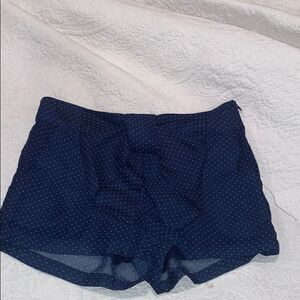 Polka Dot Bow Shorts Navy Size 24/25